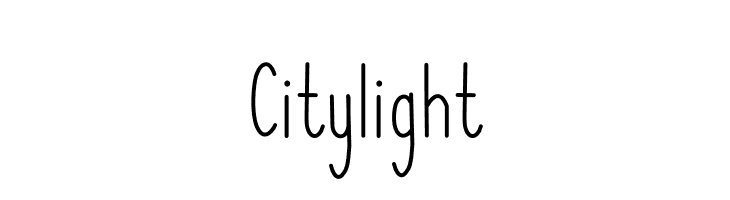 Citylight  免费字体下载