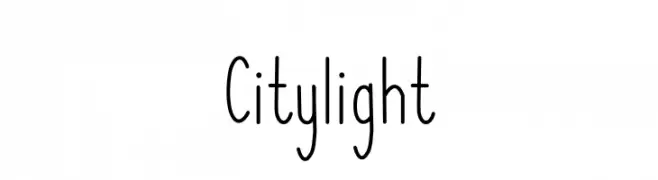 Citylight  フリーフォントのダウンロード