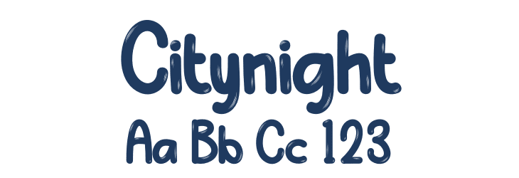 Citynight Font Preview