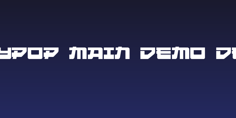 Citypop Main DEMO DEMO Social Header