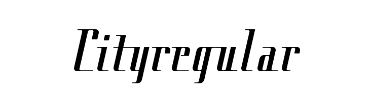 Cityregular Fonte