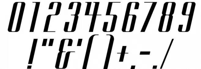 Cityregular Font Alte caractere