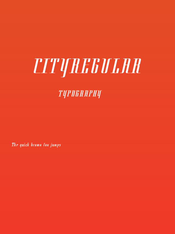 Cityregular Poster