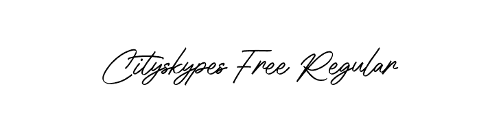 Cityskypes Free Regular  Frei Schriftart Herunterladen