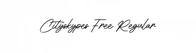 Cityskypes Free Regular  baixar fontes gratis