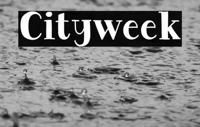 Cityweek Caratteri examples
