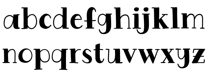 Cityweek Schriftart Kleinbuchstaben