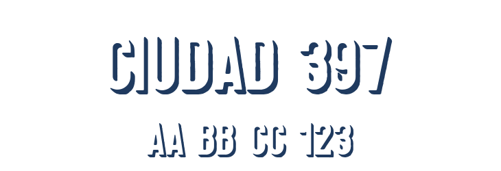 Ciudad 397 Font Preview
