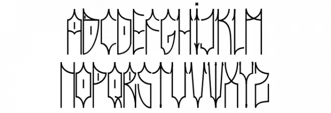 Ciudad De Dios Schriftart Groß