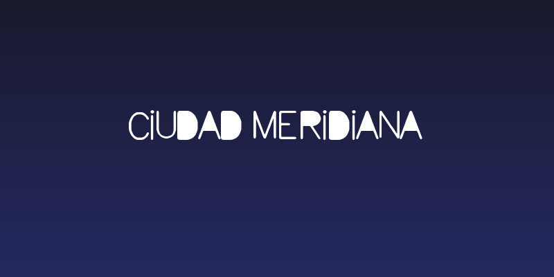 Ciudad Meridiana Social Header