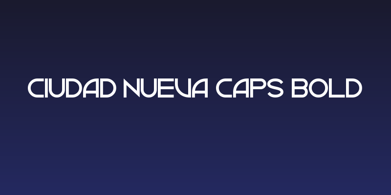 Ciudad Nueva CAPS Bold Social Header