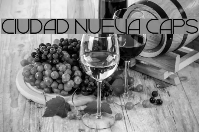 Ciudad Nueva CAPS Font examples