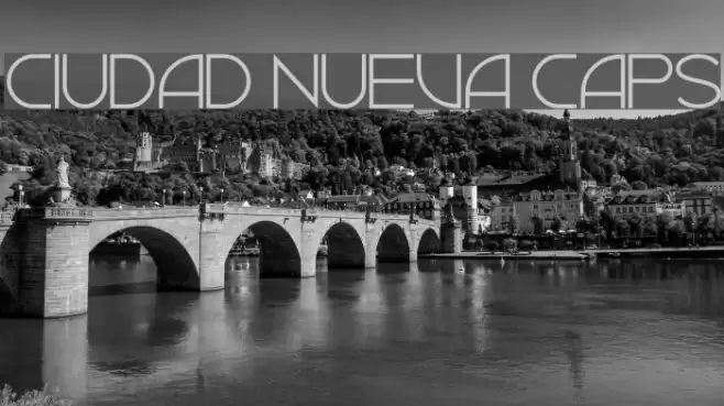 Ciudad Nueva CAPS Font examples