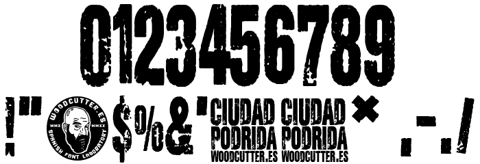 Ciudad Podrida Font OTHER CHARS