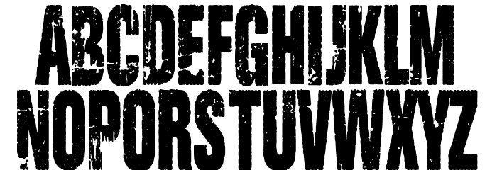 Ciudad Podrida Font LOWERCASE