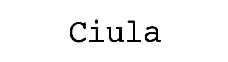 Ciula  font caratteri gratis