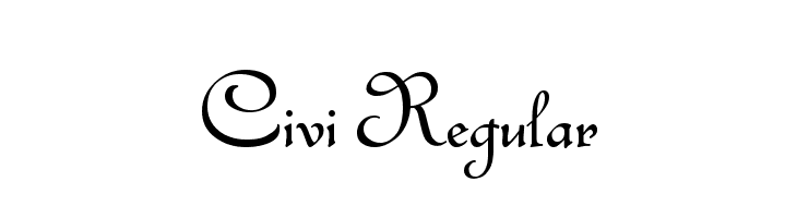 Civi Regular  font caratteri gratis