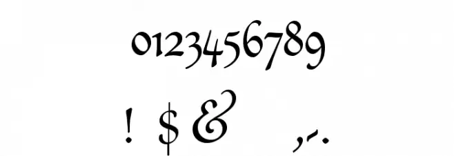 Civi Regular Font OTHER CHARS