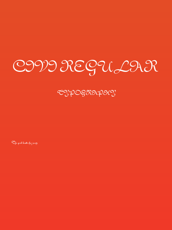 Civi Regular Poster