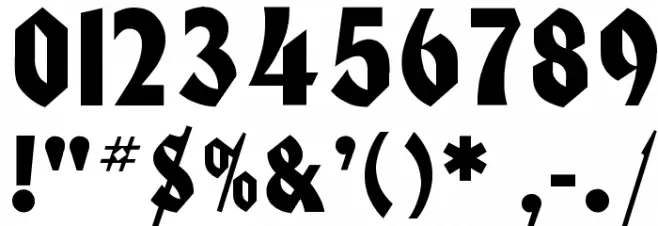 Civic Schriftart Anderer Schreiben