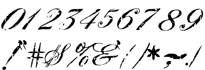 Civilian Font OTHER CHARS