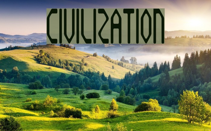 Civilization Font examples
