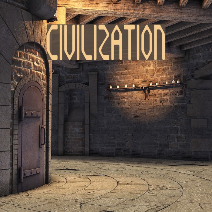 Civilization Font examples