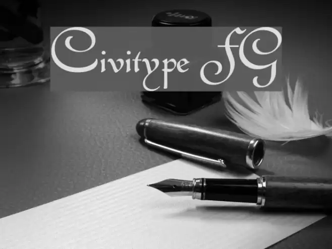 Civitype FG Font examples