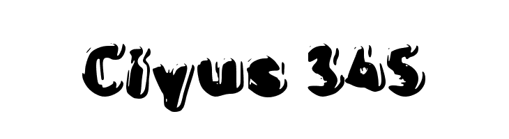 Ciyus 345  フリーフォントのダウンロード
