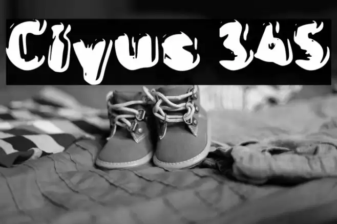 Ciyus 345 Font examples