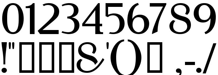 cipher Font OTHER CHARS