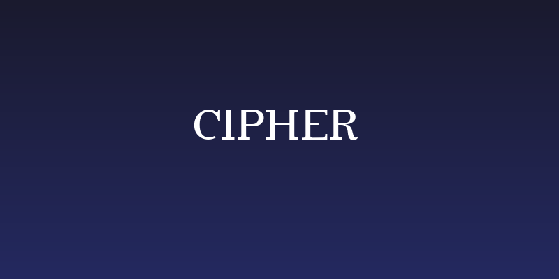 cipher Social Header