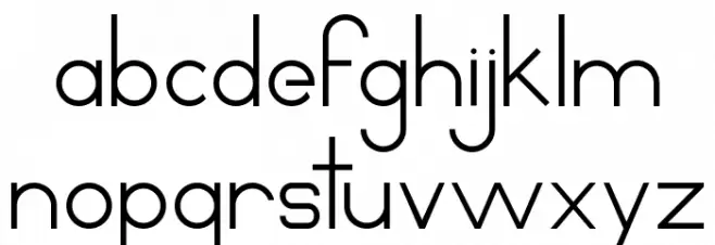 circles and sticks Regular Шрифта строчной