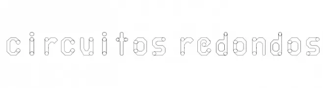 circuitos redondos  免费字体下载