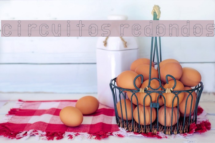 circuitos redondos Font examples