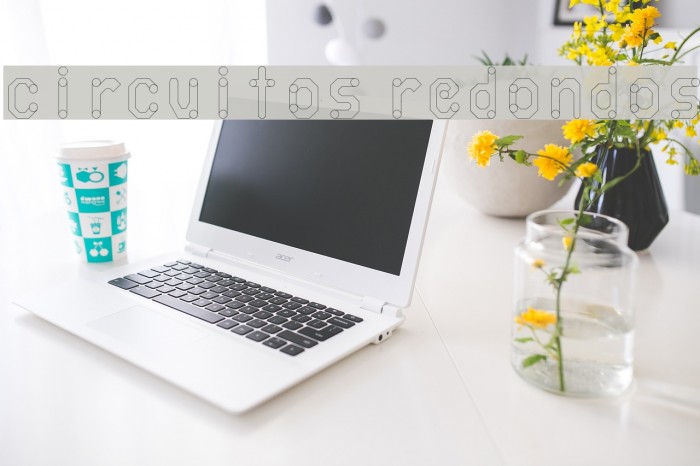 circuitos redondos Font examples