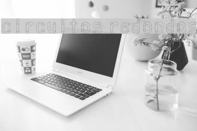circuitos redondos Schriftart examples