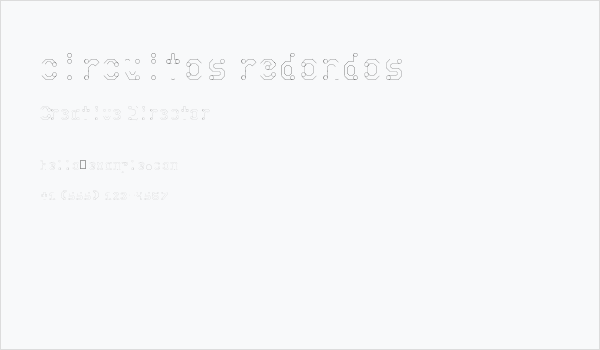 circuitos redondos Business Card