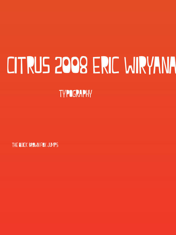 citrus 2008 eric wiryanata Poster