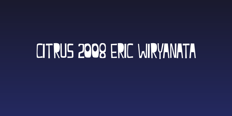 citrus 2008 eric wiryanata Social Header