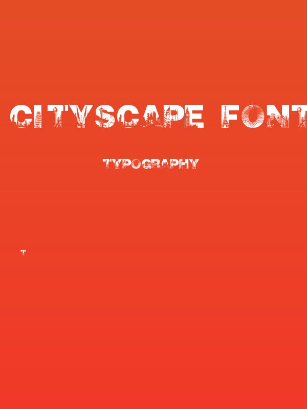 cityscape font cityscape font Poster