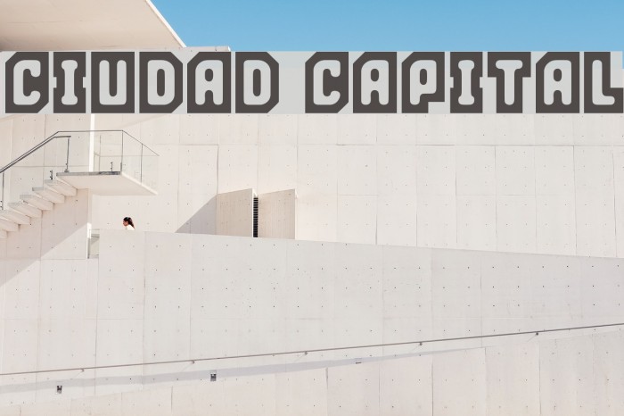 ciudad capital Font examples