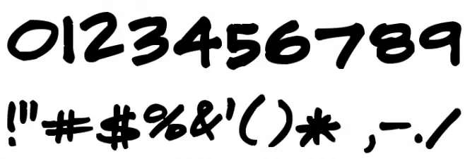 CJ Potter Handwriting Font OTHER CHARS