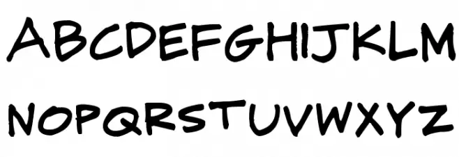 CJ Potter Handwriting خط أحرف كبيرة