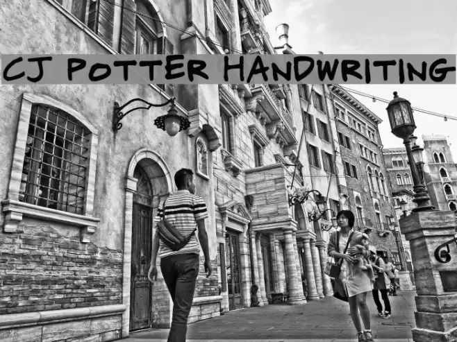 CJ Potter Handwriting Font examples