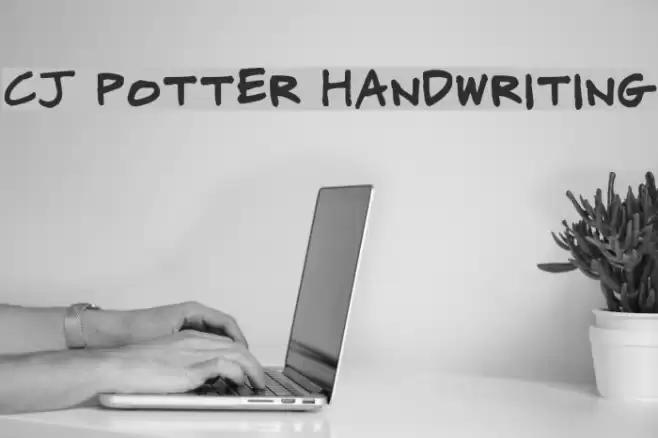CJ Potter Handwriting Font examples