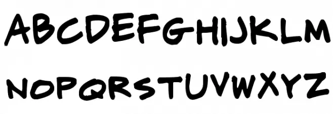 CJ Potter Handwriting Schriftart Kleinbuchstaben