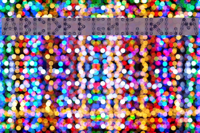 CJMeccanector Font examples