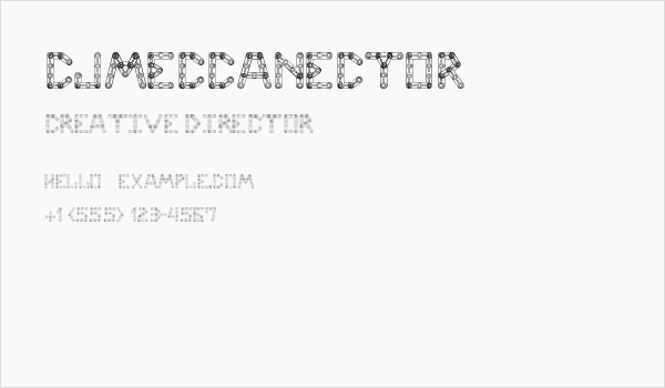 CJMeccanector Business Card