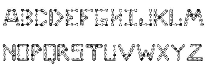 CJMeccanector Font LOWERCASE